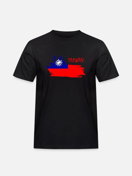 Taiwan taiwan - Männer Workwear T-Shirt - Schwarz