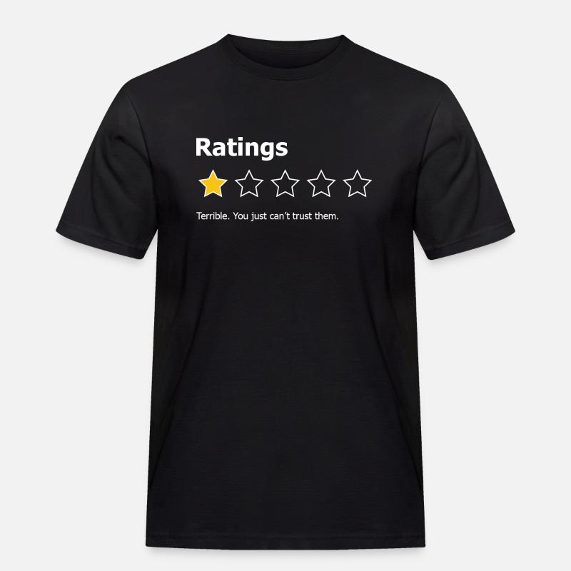 Die Einschaltquoten sind schrecklich - Männer Workwear T-Shirt - Schwarz