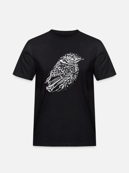 Bird white - Men's Workwear T-Shirt - black