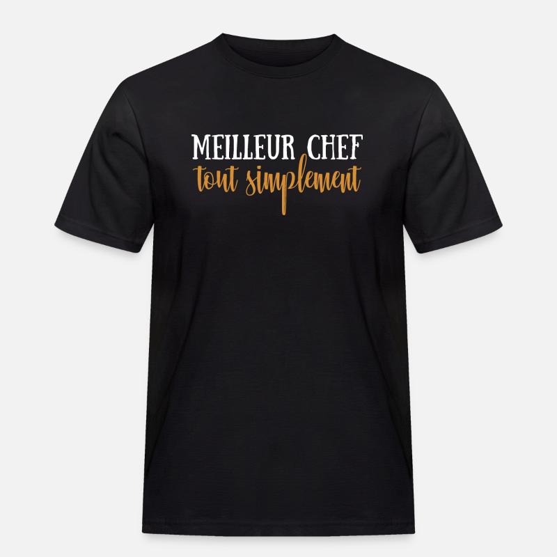 Einfach bester Koch - Männer Workwear T-Shirt - Schwarz
