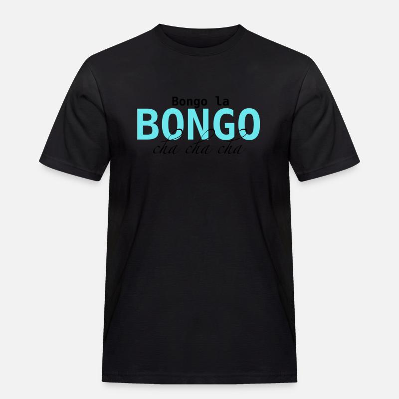 Bongo Beat – Rhythmus im Blut - Männer Workwear T-Shirt - Schwarz