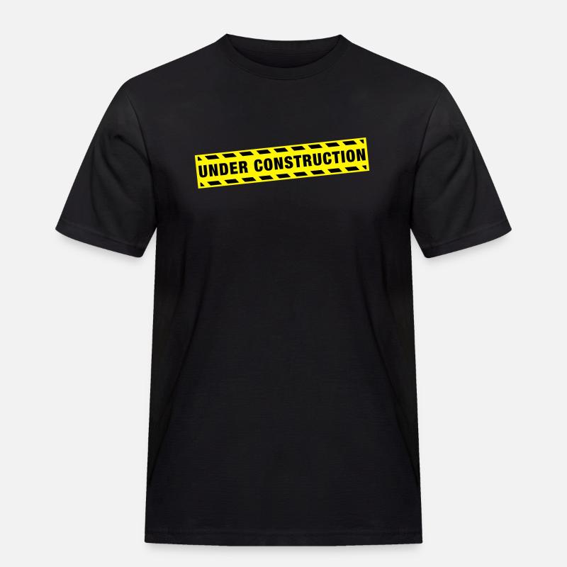 under_construction_de2 - Männer Workwear T-Shirt - Schwarz