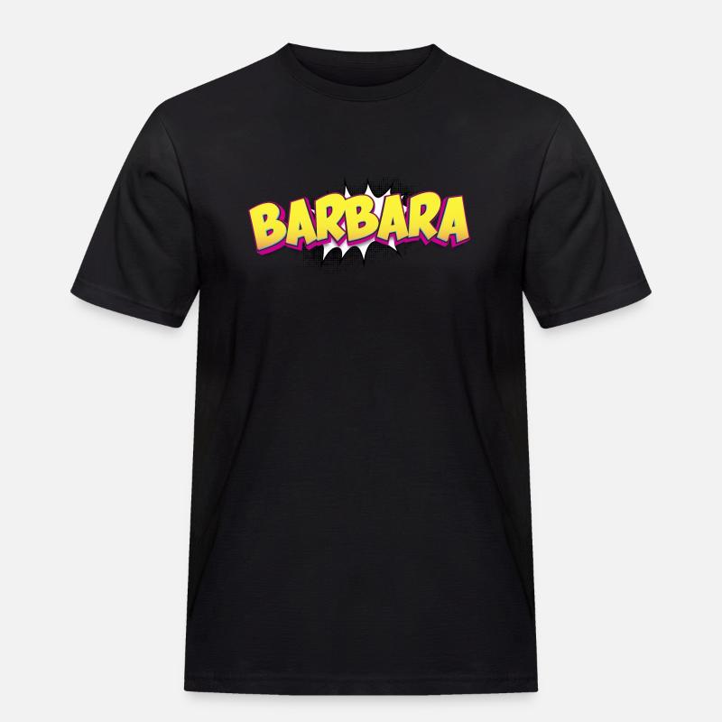 Barbara benutzerdefinierter Name Comic-Stil Pop-Art, - Männer Workwear T-Shirt - Schwarz