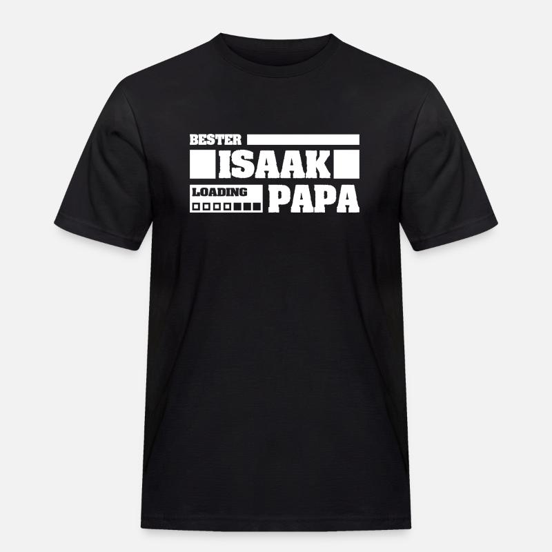 Isaak - Männer Workwear T-Shirt - Schwarz