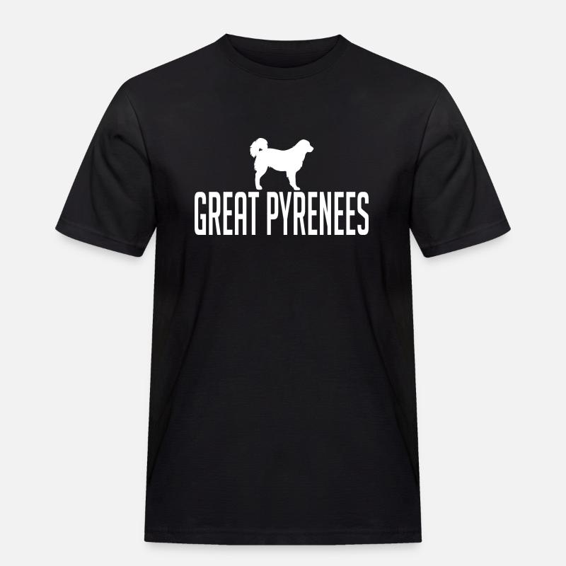 Great Pyrenees Hunderasse Hunde Wilsigns - Männer Workwear T-Shirt - Schwarz