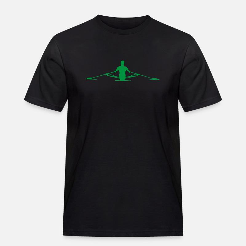 Ruderer - Männer Workwear T-Shirt - Schwarz
