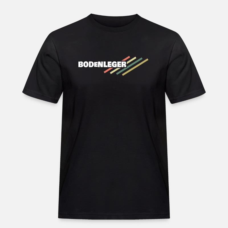 Arbeitsplatz Bodenleger - Männer Workwear T-Shirt - Schwarz