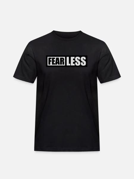 fearless Text Quote Design - Men's Workwear T-Shirt - black