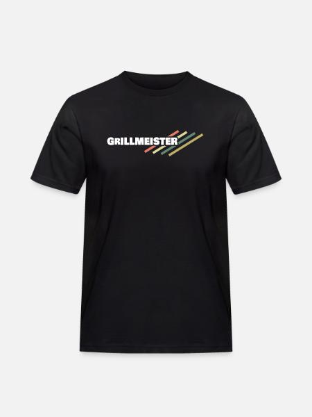 Grillmeister's workplace - Men's Workwear T-Shirt - black