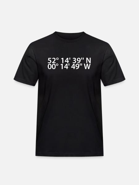 Milton coordinates - Men's Workwear T-Shirt - black