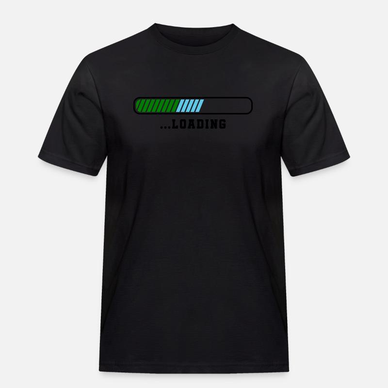 loading - Männer Workwear T-Shirt - Schwarz