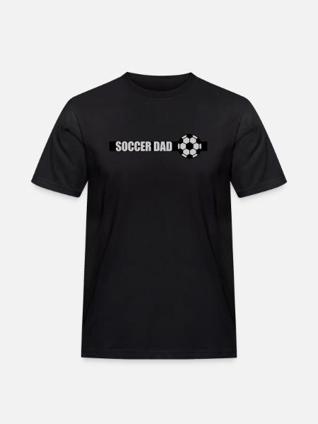 Bar Soccer Dad Logo - Men's Workwear T-Shirt - black