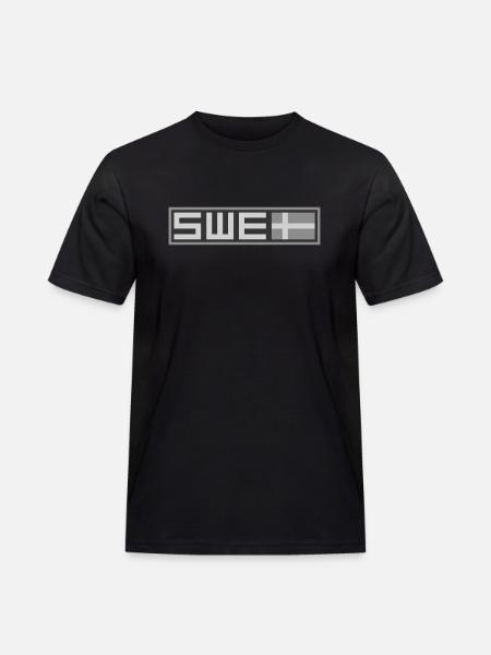 Sweden Tactical Flag - Men's Workwear T-Shirt - black