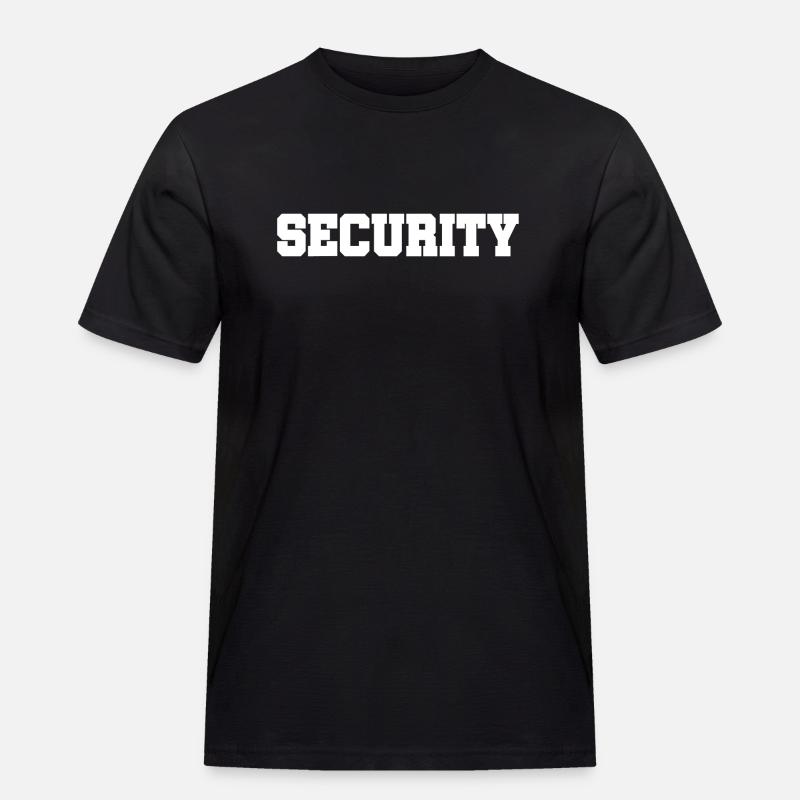 Security - Security Service - Guarding - Protection - Men's Workwear T-Shirt - black