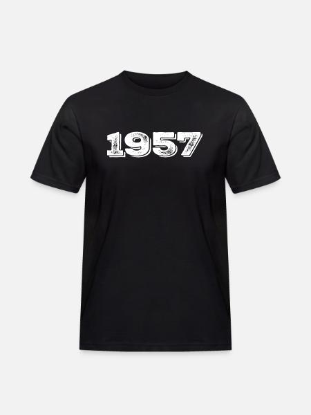 Birthday Gift 1957 - 1957 - Men's Workwear T-Shirt - black