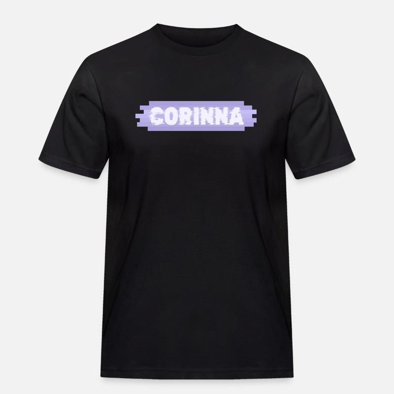 Mutter Corinna - Männer Workwear T-Shirt - Schwarz