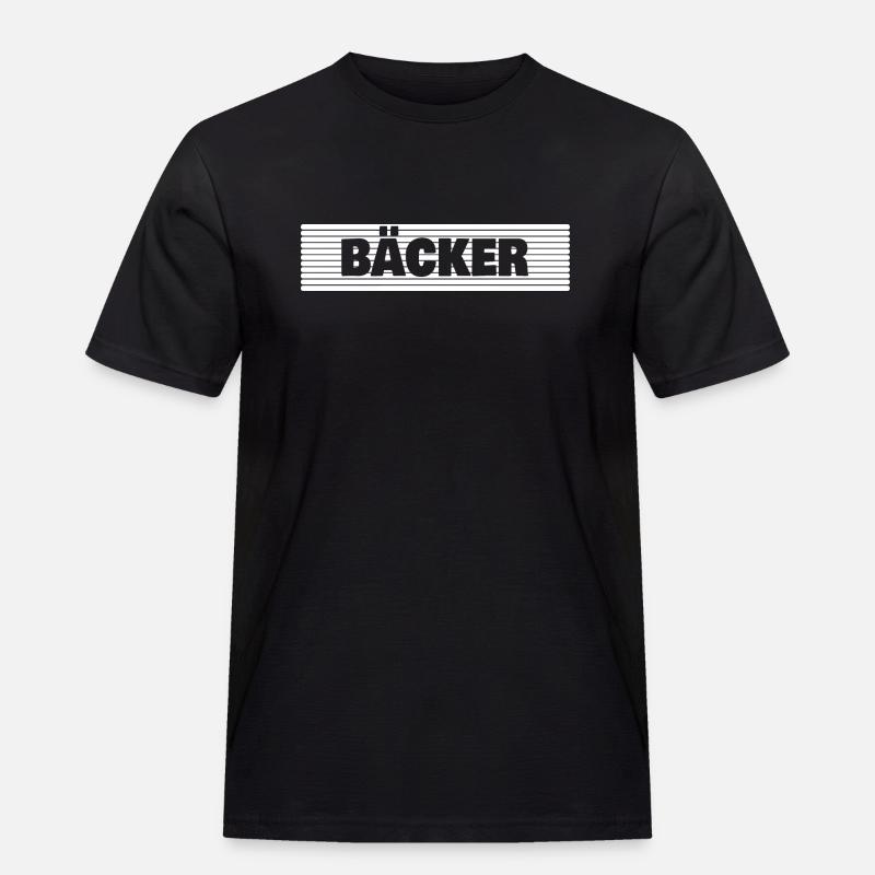Gift for Baker - Men's Workwear T-Shirt - black