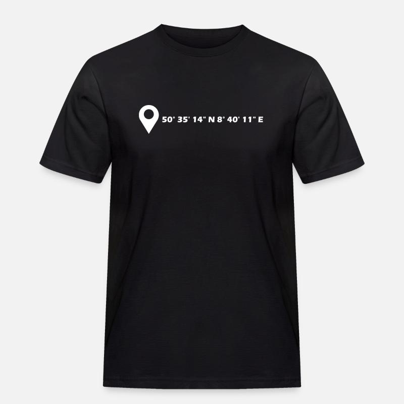Casting coordinates - Men's Workwear T-Shirt - black