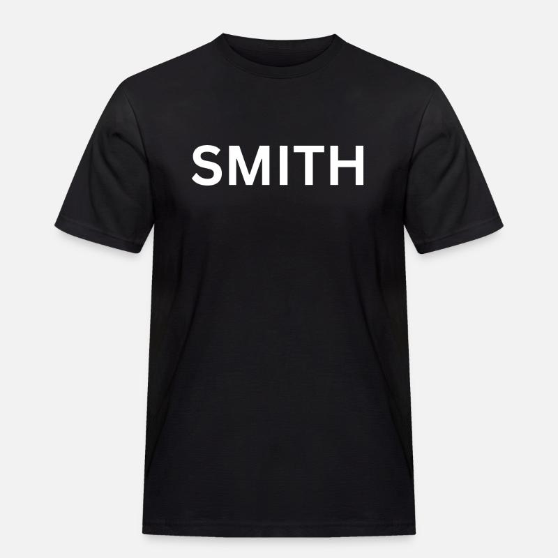 Name smith - Männer Workwear T-Shirt - Schwarz