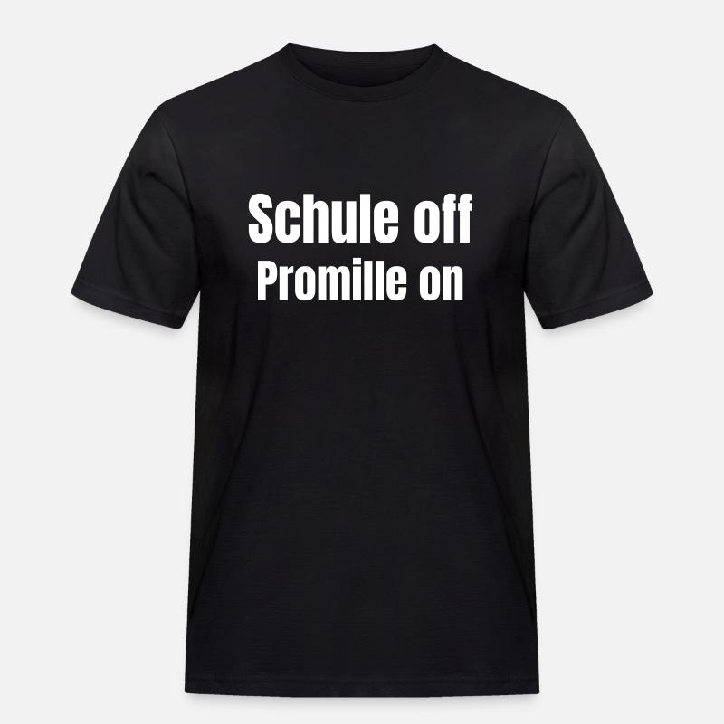 Abschluss Schule oder Ausbildung - Männer Workwear T-Shirt - Schwarz