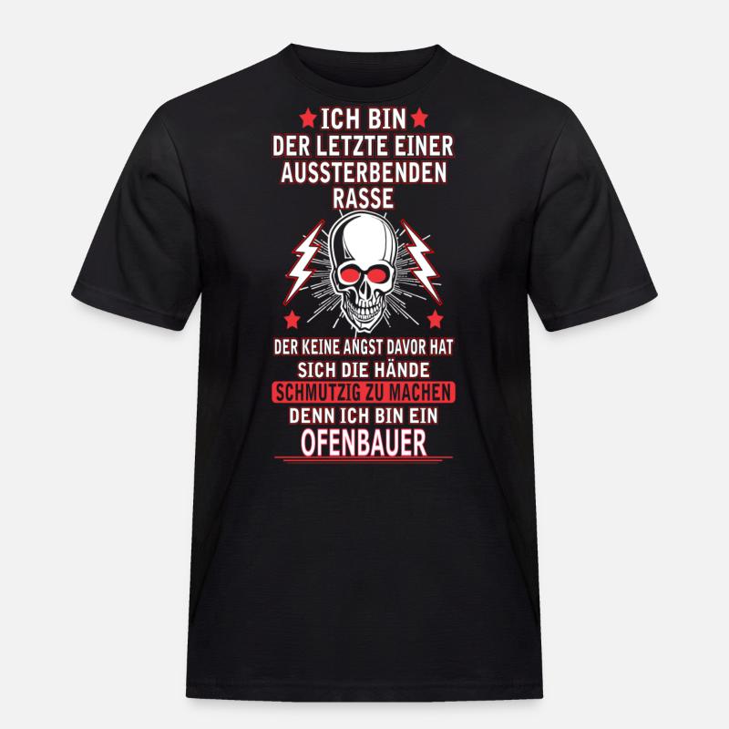 OFENBAUER - Männer Workwear T-Shirt - Schwarz
