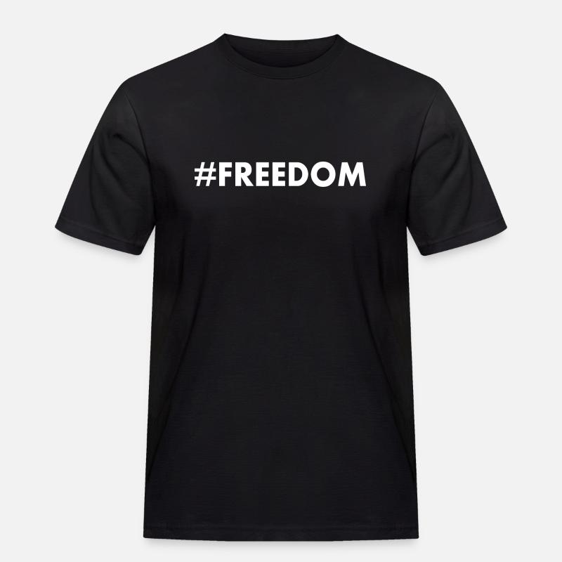 FREEDOM - Men's Workwear T-Shirt - black