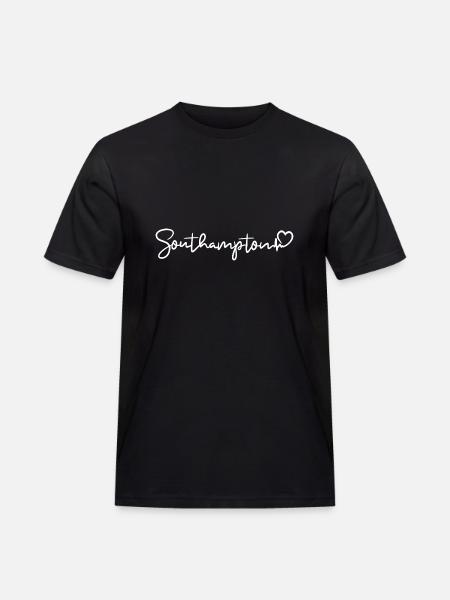 Southampton Heartbeat - Men's Workwear T-Shirt - black