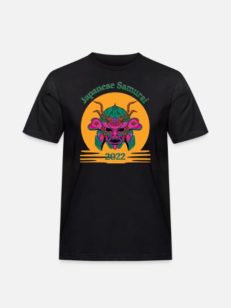 Japanese Samurai_2022 - Men's Workwear T-Shirt - black