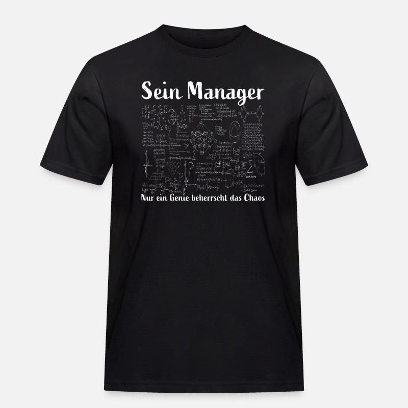 Manager - Männer Workwear T-Shirt - Schwarz