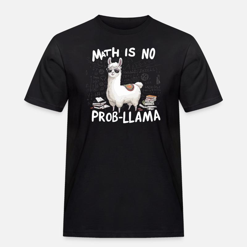 math is no prob-llama - Men's Workwear T-Shirt - black