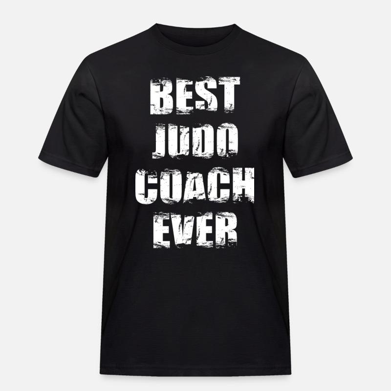 Bester Judo Trainer aller Zeiten - Männer Workwear T-Shirt - Schwarz