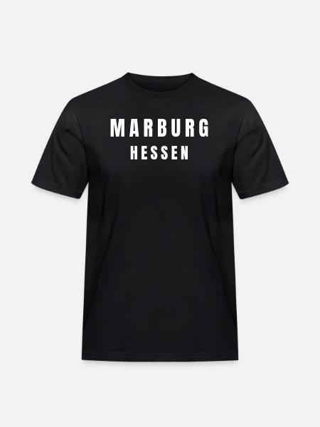 Marburg, Hesse - Men's Workwear T-Shirt - black
