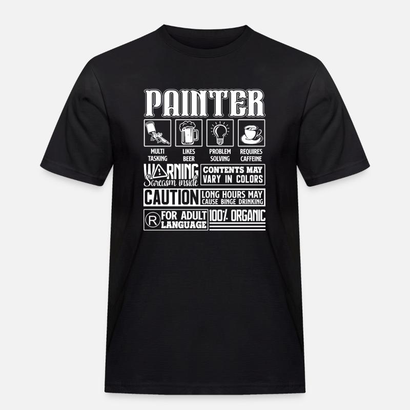 Painter Painter Solve Problems - Men's Workwear T-Shirt - black