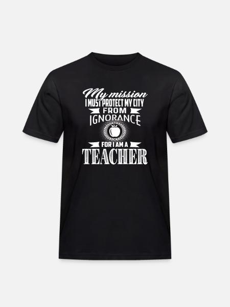 I Am A Teacher - Men's Workwear T-Shirt - black