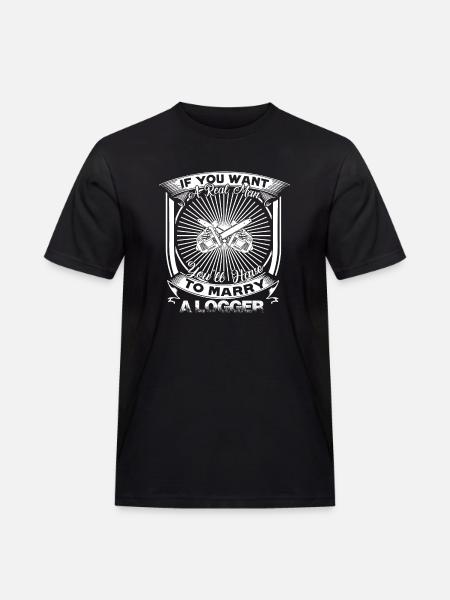 Logger Marry A Logger - Men's Workwear T-Shirt - black