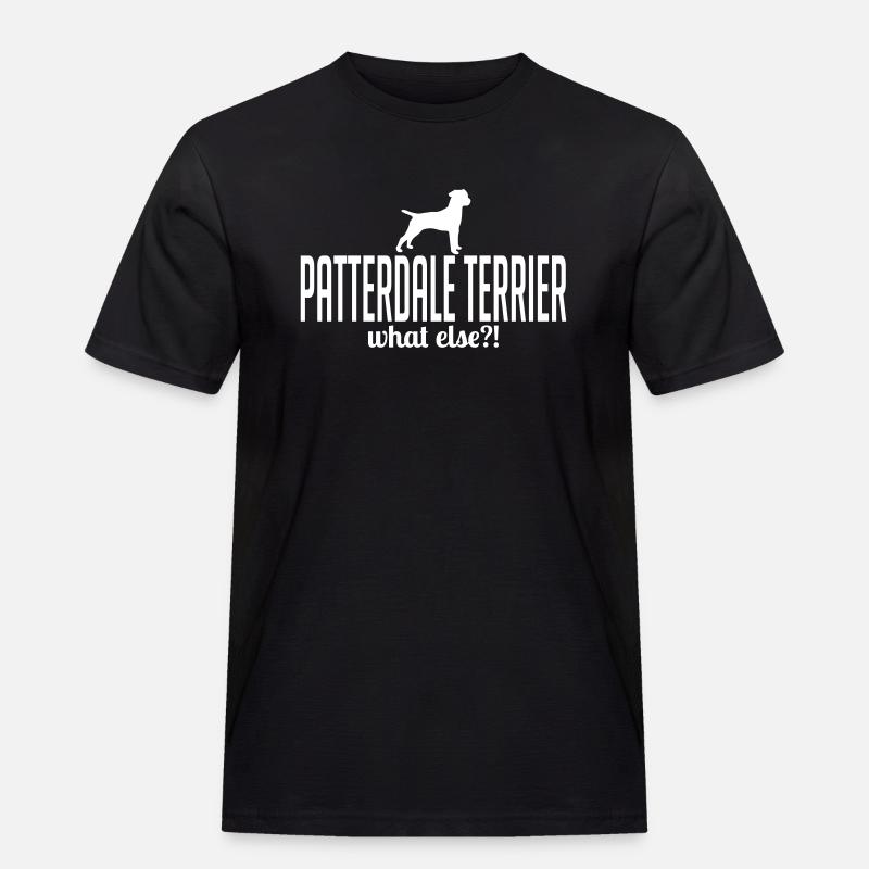 PATTERDALE TERRIER what else - Männer Workwear T-Shirt - Schwarz