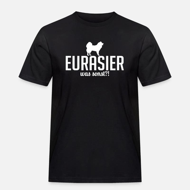 EURASIER was sonst - Männer Workwear T-Shirt - Schwarz