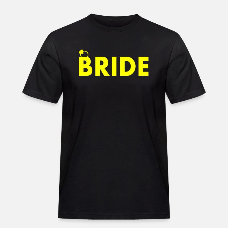 Bride - Männer Workwear T-Shirt - Schwarz