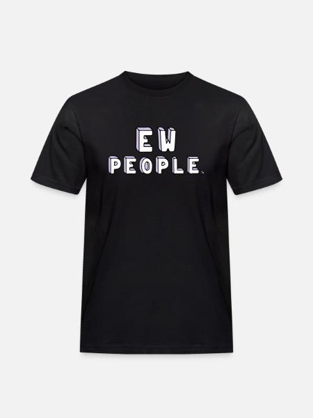 People are stupid. - Men's Workwear T-Shirt - black