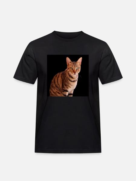Chat chat chaton doux - T-shirt Workwear homme - noir