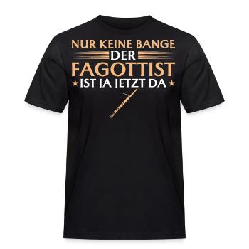 Fagottist ist jetzt da - Männer Workwear T-Shirt - Schwarz - Vorne - AI Model Male 178 light (178cm)