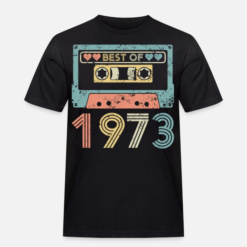 Das Beste von 1973 - Männer Workwear T-Shirt - Schwarz
