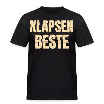Klapsenbeste Klapse Psychiatrie Sprüche Geschenk - Männer Workwear T-Shirt - Schwarz - Vorne - AI Model Male 178 light (178cm)