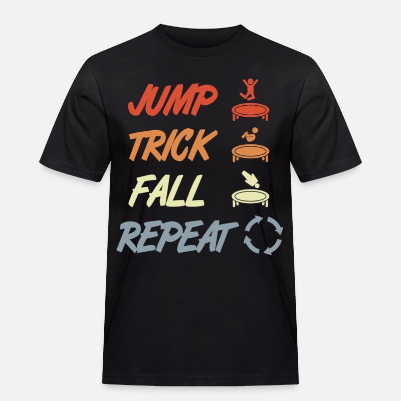 Trampoline Techniques - Men's Workwear T-Shirt - black