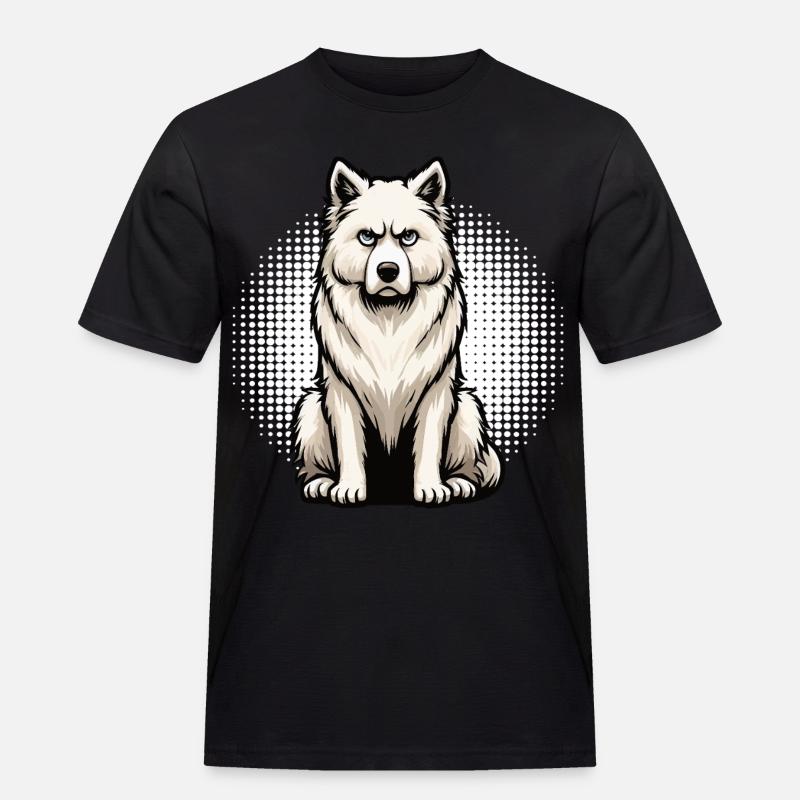 Weißer Schäferhund Schäferhund Schäferhunde - Männer Workwear T-Shirt - Schwarz