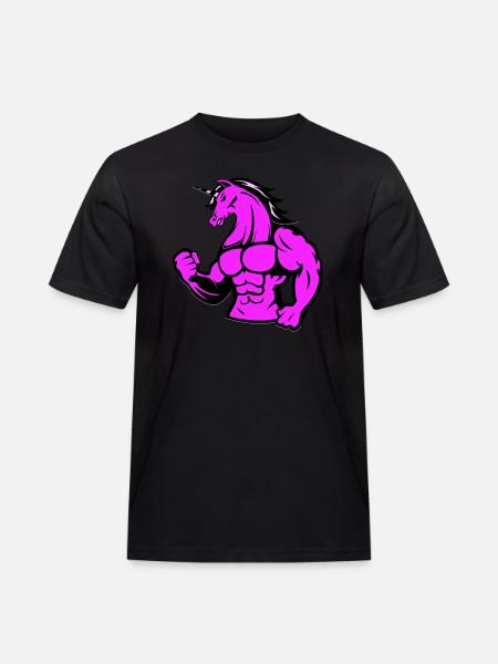 strong unicorn - Men's Workwear T-Shirt - black