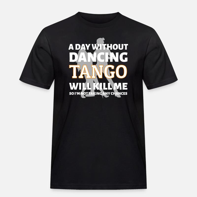 Dancing Dance Music - Männer Workwear T-Shirt - Schwarz