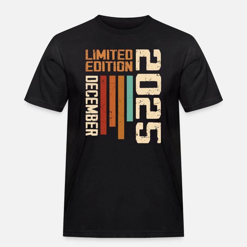 Dezember 2025 - 2025 Dezember - Männer Workwear T-Shirt - Schwarz