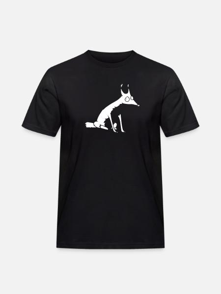White Fox no 1 - Men's Workwear T-Shirt - black