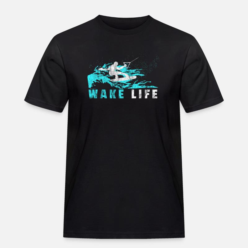 Wakeboarder gift wakeboard waterskiing - Men's Workwear T-Shirt - black